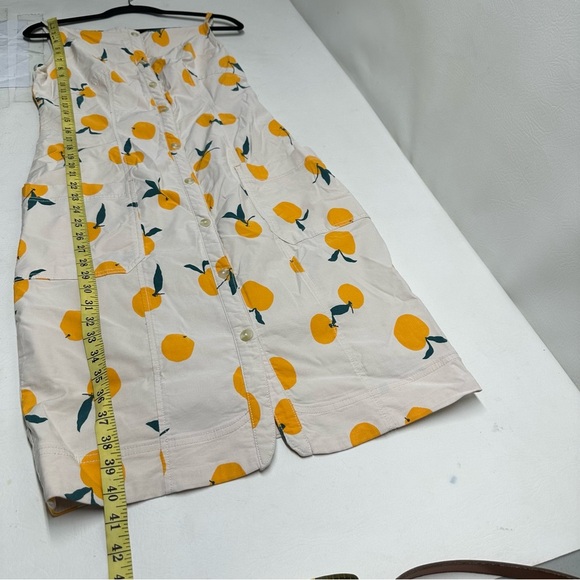 MAEVE BY anthropologie Dylan Mierzwinsky Orange Print Sleeveless Dress size M - Picture 5 of 11